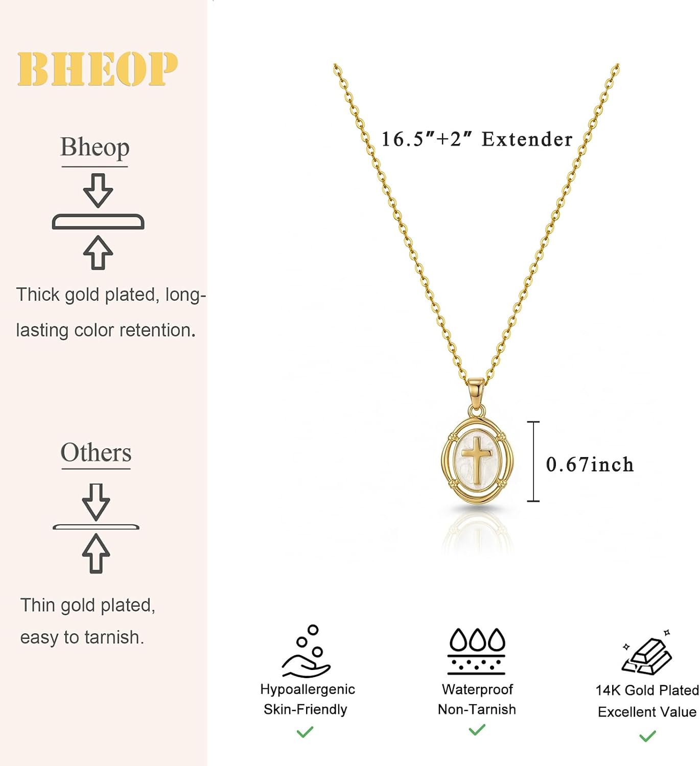 Elegant Faith Cross Necklace