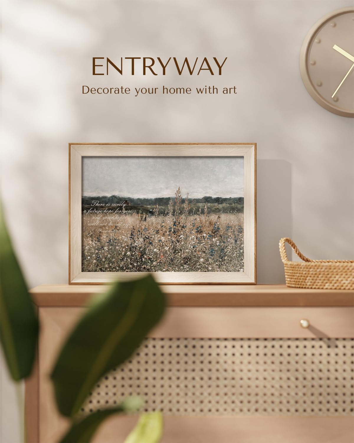 Inspirational Wildflower Canvas Art