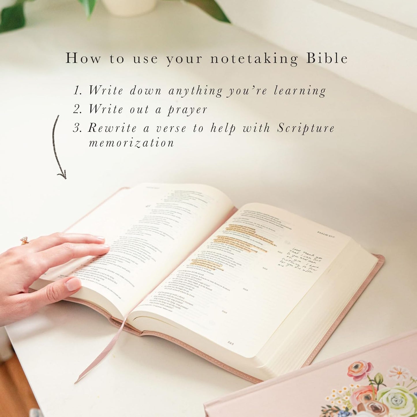Blossom Pink Journaling Bible