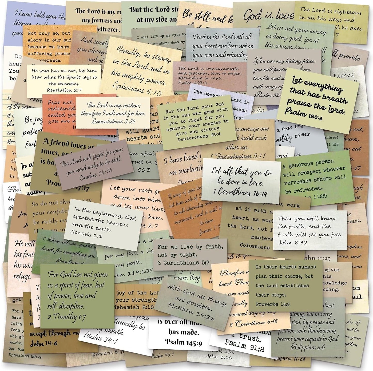 Inspirational Bible Verse Stickers Set