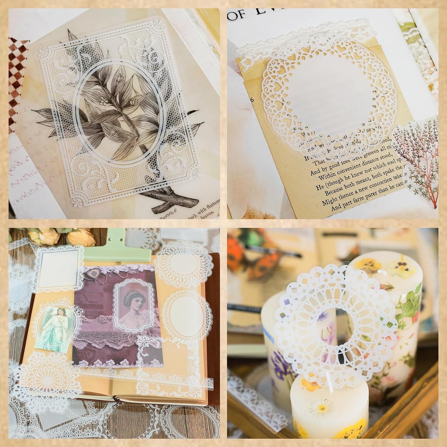 Whimsical Lace Sticker Set